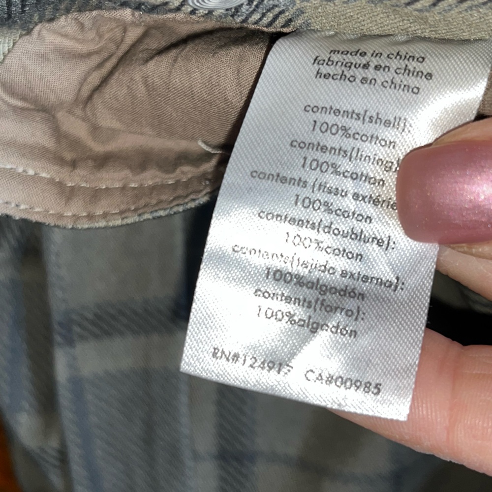 NWT WeWoreWhat basic overalls small plaid tan fal… - image 8